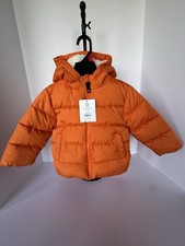 OZARK TRAIL LITTLE GIRLS ORANGE PUFFER JACKET, SZ 2T, HOODED W/ZIPPER, NEW W/TAG