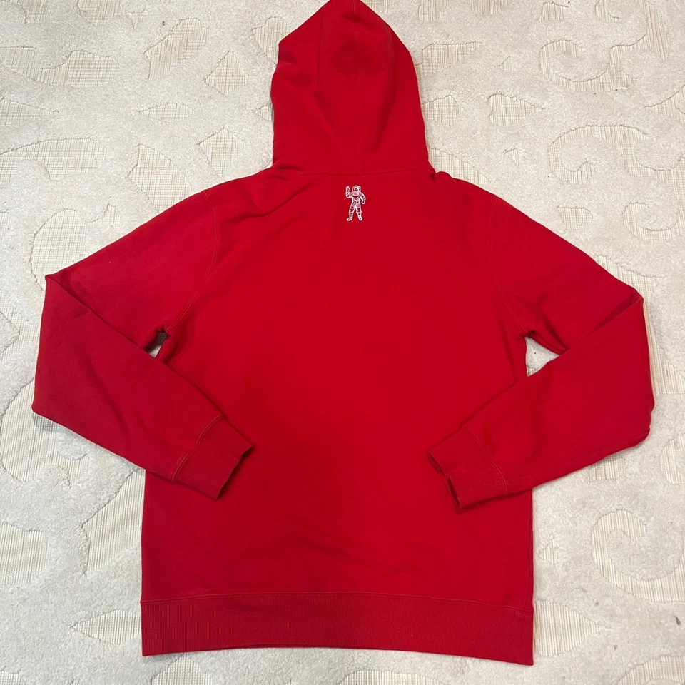 Billionaire Boys Club Sudadera con Capucha Para Hombres Grande Rojo Pullover Texto Ropa de Calle Sudadera Foto 3 de 4