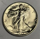 Lustrous Mint State 1934-P Walking Liberty Silver Half Dollar, Orig Uncirculated