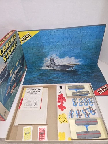 Vintage 1977 Milton Bradley Carrier Strike Game #4713 Missing Yellow Torpedo