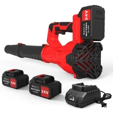 Cordless Leaf Blower Vacuum Handheld Electric Leaf Blower 2*6.0ah Battery NEW