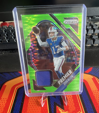 2025 Panini Prizm Premier Jerseys Neon Green Pulsar Josh Allen #PJY-JAN Bills