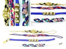 Fabulous collection vintage belts woven colorful disco 1980's lot