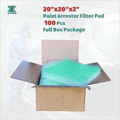 Paint Spray Booth Exhaust Filter 20''x20''x2'' 100/Case for Automotive Autobody