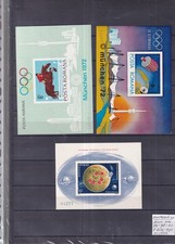 Romania  MNH 1972 Mi. bloc 94+98+103 Nice imperferated blocs scan cv 250€