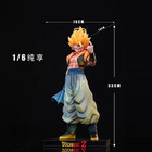 FXW Studio Gogeta Model PU In Stock 1/6 Scale Simple Ver 33x16x14cm