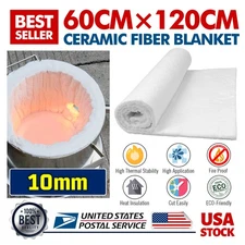 Ceramic Fiber Blanket 2500 F High Temp Insulation Blanket 23.6"x47.2" Easy Use
