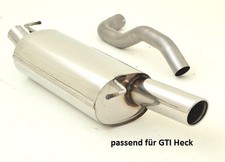 Friedrich Motorsport Sportendschalldämpfer für VW Golf IV, 1.4l 16V 55kW/1.6l 74