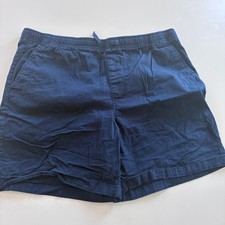 Old Navy Built-In Flex Shorts Mens XL Navy Blue Elastic Waist Cotton Blend
