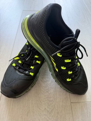 Nike Air Max More Black/Volt Shoes Men's Size US 9.5 AR1944-001 - Mint