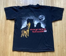 READ Vintage 90s Marlboro Coyote Bluff Pocket T Shirt Cigarette XL Black USA