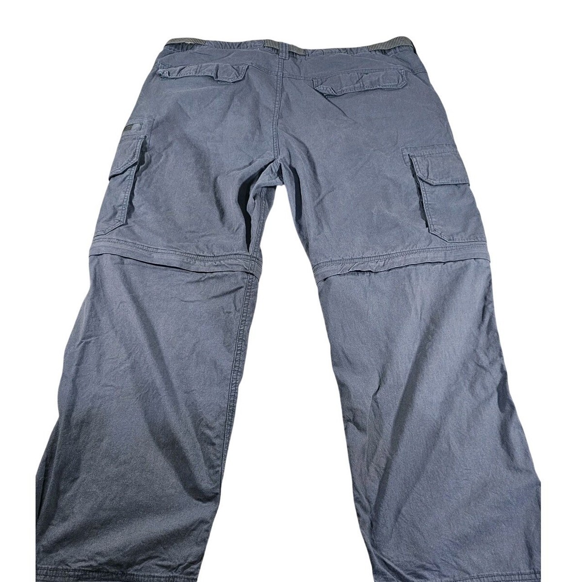 Pantalon Cargo Convertible BC Clothing - Homme Gris Taille L (30" Inseam)