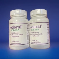 2x Iodoral IOD 12.5 mg Supplement 180 Tablets Expires 02 /2026