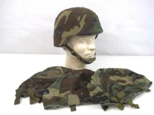 US Army/USMC PASGT Helmet Cover Woodland Camouflage Pattern X-Small/Small Size