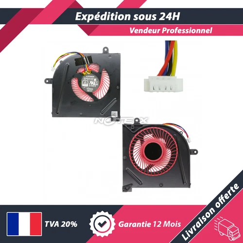 VENTILATEUR CPU FAN POUR MSI GS63VR 6RF-089FR GS63VR 7RF GS63VR 7RF STEALTH PRO