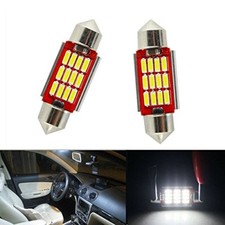 2 X White 36mm Canbus Super Bright Led Bulbs 3423 3425 46413 6418 White 2 X White 36mm Canbus Super Bright Led Bulbs 3423 3425 46413 6418 White
