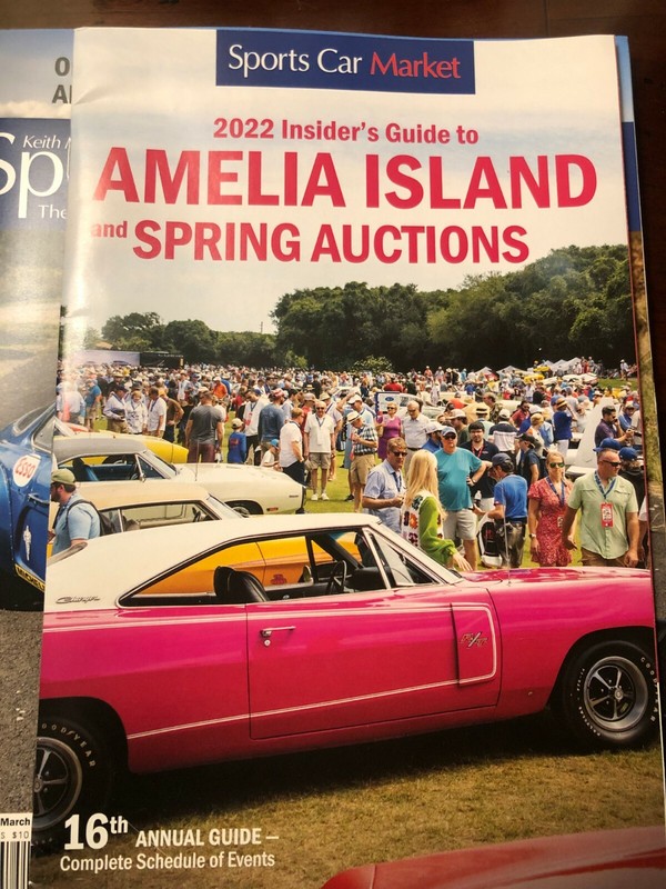 Keith Martin's Sports Car Market Magazine Insider Guide 2022 AMELIA AUCTIONS