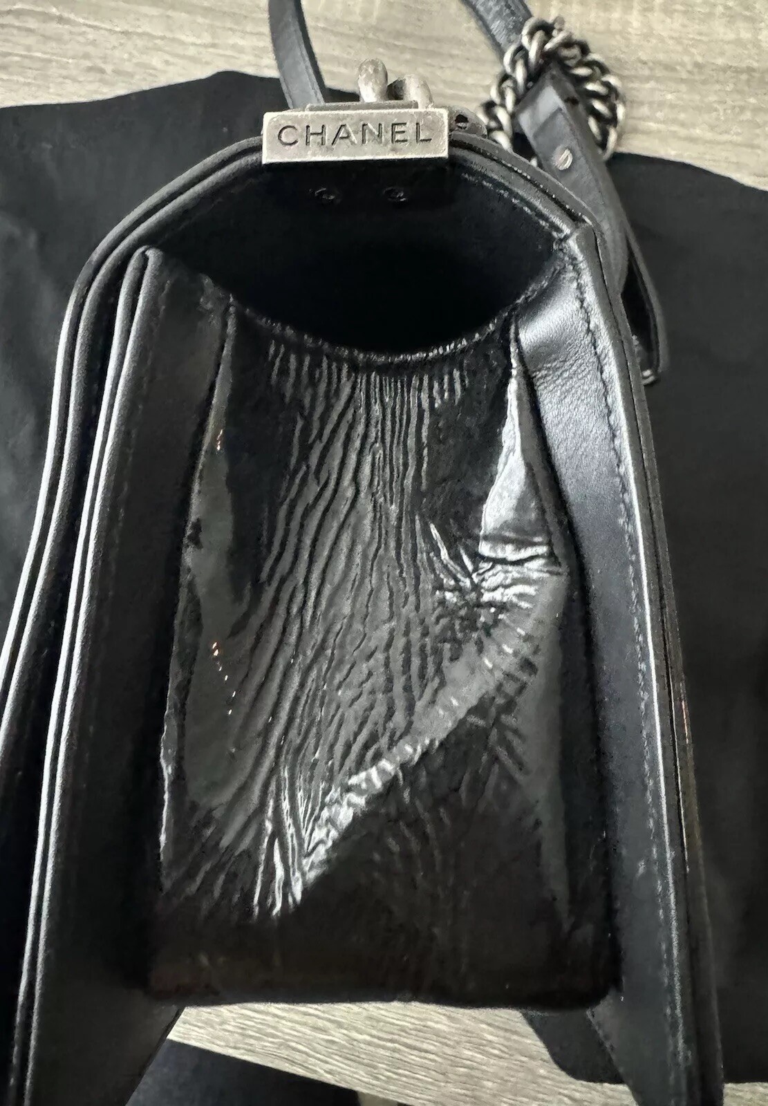 Authentic✨CHANEL BOY Flap Bag Python Small, Limit… - image 11