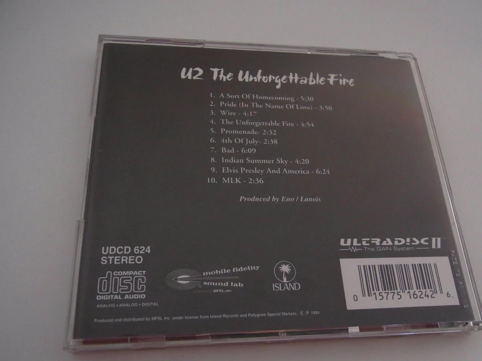 U2 / The Unforgettable Fire MFSL CD ( 24 Karat Gold ) USA - Bild 2 von 3