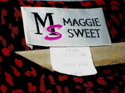 ❤️ MAGGIE SWEET Tank Top Rust and Black Animal Print Peachskin 42" Bust ~ Sz L - Picture 6 of 7