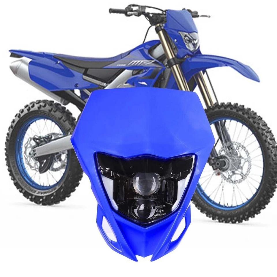 Faro LED para bicicleta de trail motocross Yamaha YZ125 YZ250F WR450F TTR400 TTR450 Foto 2 de 4