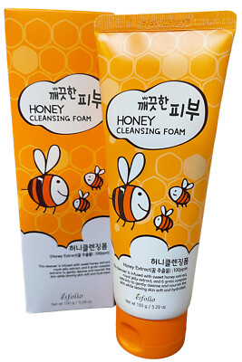 Esfolio Korean Honey Cleansing Foam 150g/5.29oz Exp 12/2024 Royal Jelly Extract