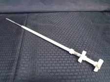 Lab Stirring Shaft Rod PTFE Covered Stainless Steel w/ Two Blade Attachments 23"