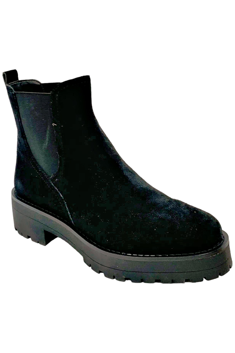 NWT Sam Edelman Chelsea Womens Judah Suede Black‎ Stretch Booties Shoes 9.5 M Sam Edelman Chelsea Suede Boots for Women for sale | eBay main image 4