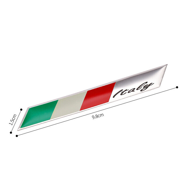 Italien Fahne Flagge Logo ALU Logo Aufkleber Emblem Auto Motorrad ITALY Helm