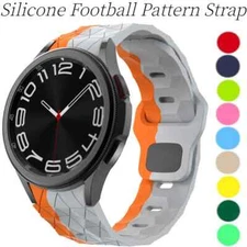 Sport Watch Band Strap Football for Samsung Watch 4 5 6 7 Classic 40/44/43/47mm