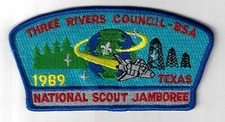 Three Rivers Council-BSA JSP 1989 National Scout Jamboree Texas RBL Bdr. [TX-221
