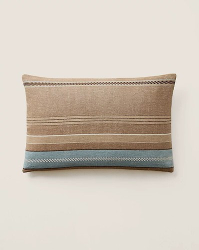 Lauren Ralph Lauren Hinsdale Linen Throw Pillow Tan New! NWT - Picture 2 of 11