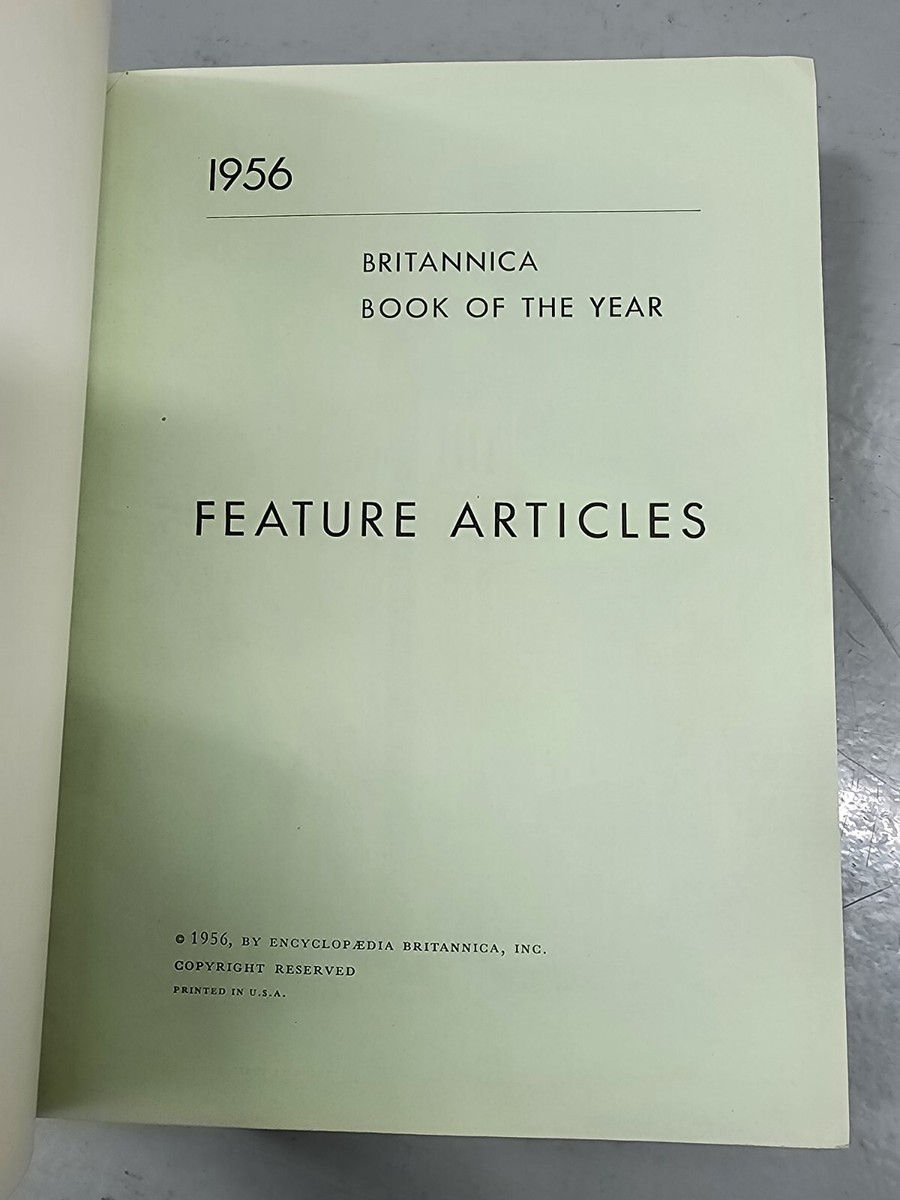 8 Rare Vintage Britannica Book of the Year Set 1956-1960, 1966