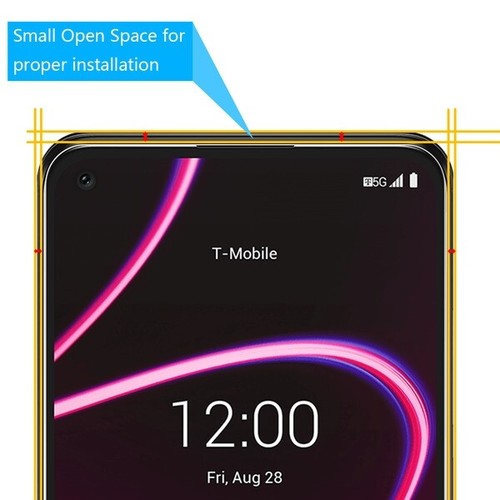 For T-Mobile TCL REVVL 5G Tempered Glass Screen Protector Shockproof Guard 2.5D - Picture 4 of 11