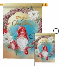 Nisse Gnome Garden Flag Friends Decorative Small Gift Yard House Banner