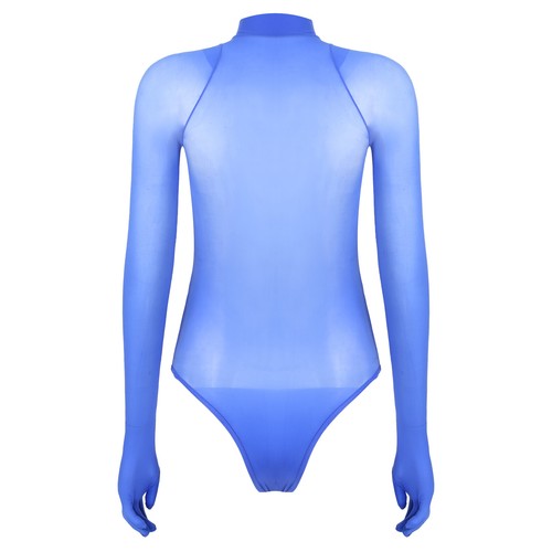 Sexy Para mujeres Malla Transparente Body Ver a través Mangas Largas Prendas para el torso Mono Babydolls - Imagen 66 de 81