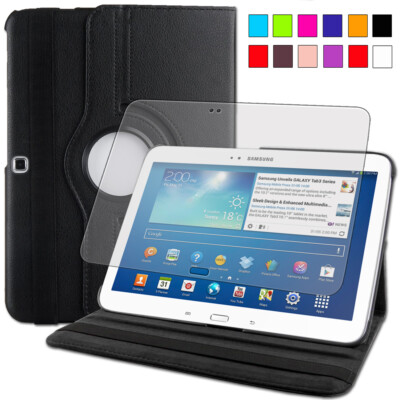 360°Schutzhülle +Folie für Samsung Galaxy Tab 3 10.1'' P5200 P5210 Tasche Case