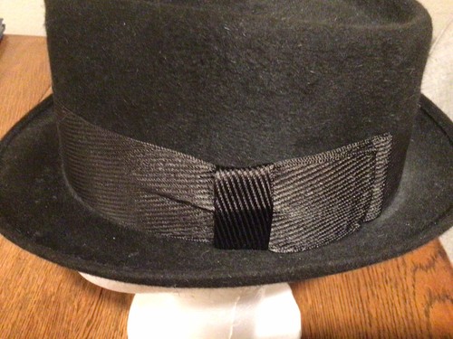 Vintage Towncraft (Whippet) Fedora Hut - (3X Qualität) braun Fell Finish ~ 7 1/8 - Bild 3 von 5