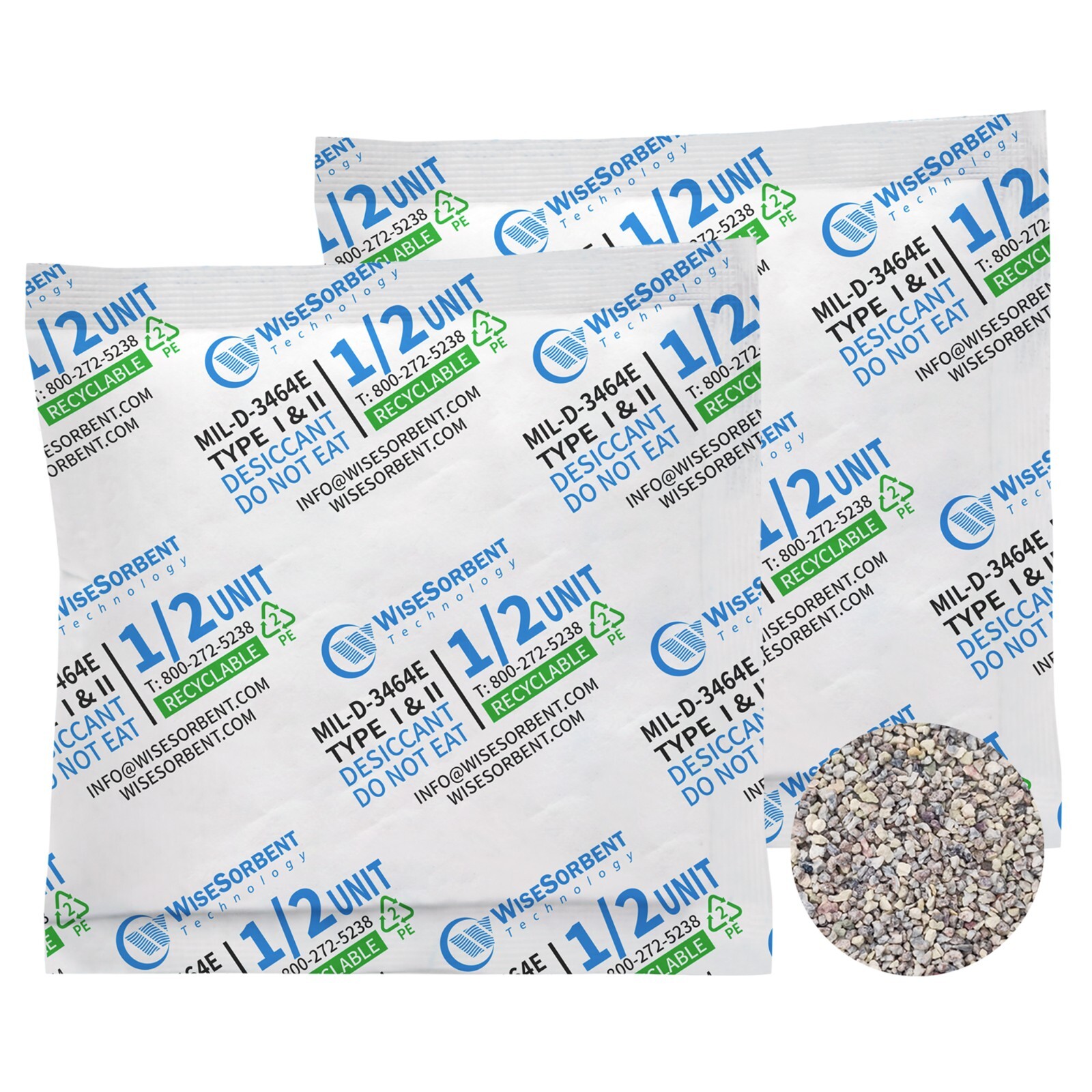 Dessicant Packets for Storage Food, 20 Pack 17 Gram Bucket Moisture Control