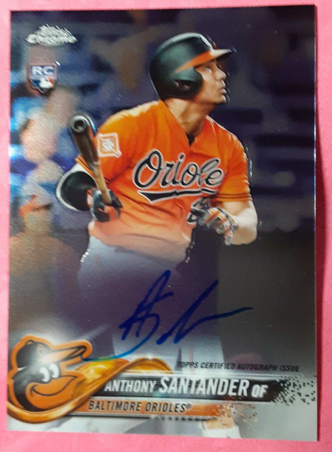 Anthony Santander - RC auto - 2018 Topps Chrome #RA-ANS - Orioles/Blue Jays - NM