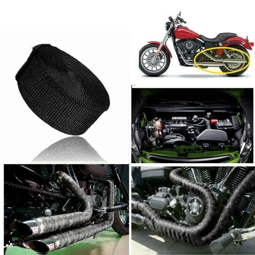 10m Titan Hitzeschutzband Auspuff Krümmer Band bis 1400° Hitzeschutz Heat Wrap - Bild 21 von 23