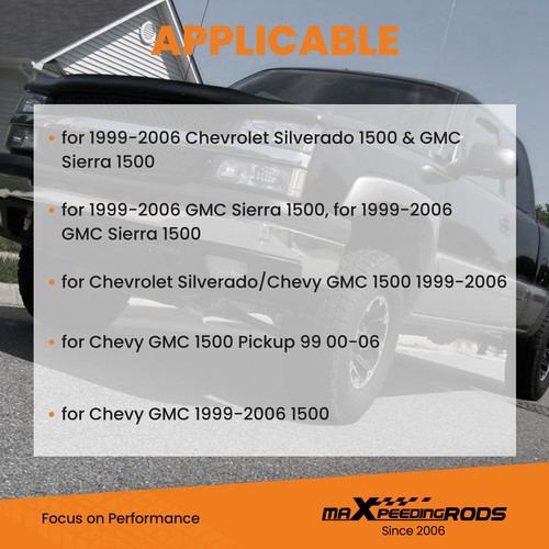 Kit abatible eje muesca C descensor trasero para Chevy Silverado 1500 1999-2006 - Imagen 5 de 9