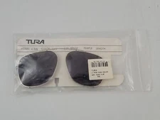 Vintage Tura C705 /56 Gray/Rhodium Aviators Clip On Sun Clip Japan TuraMilan NEW