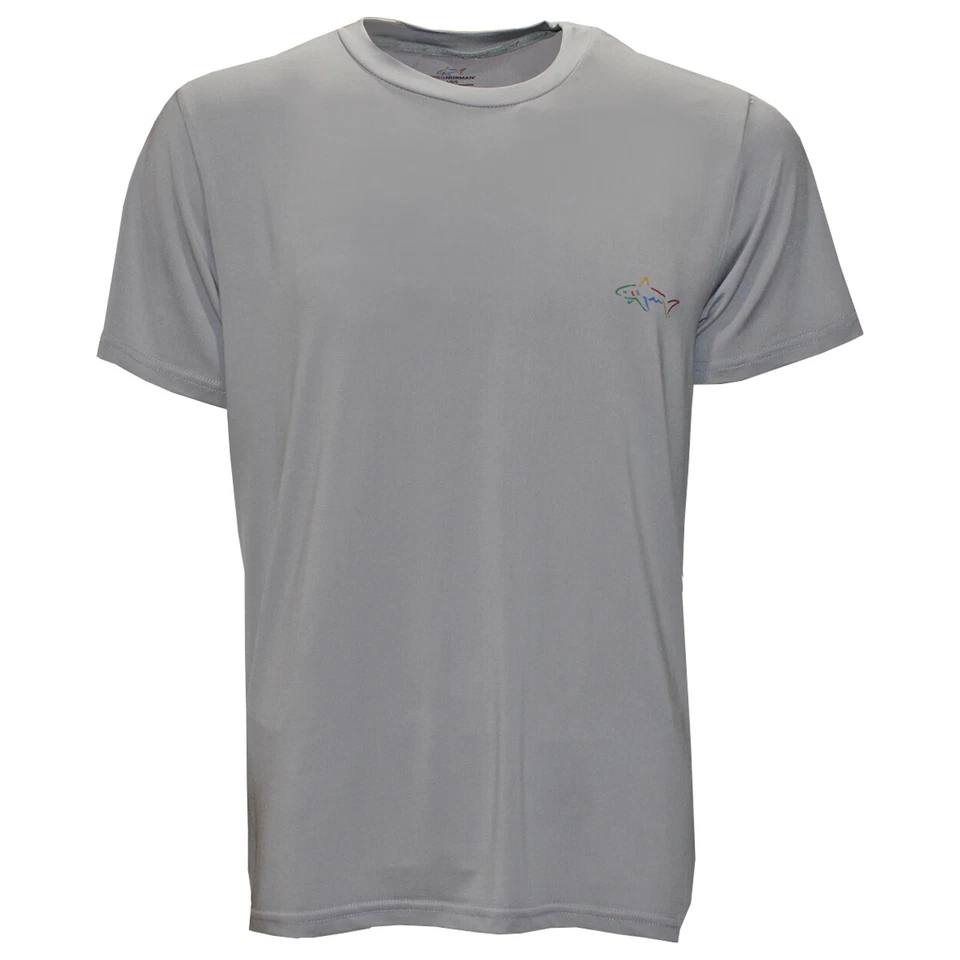 Camiseta masculina de golfe Greg Norman Shark Performance NOVA
