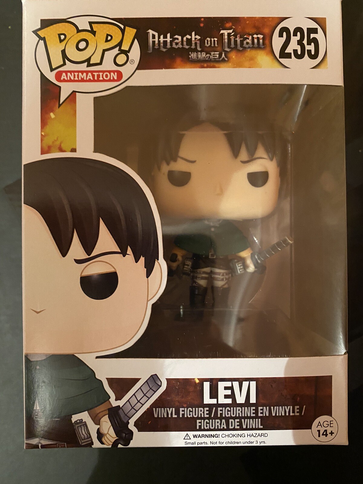attack on titan levi funko pop