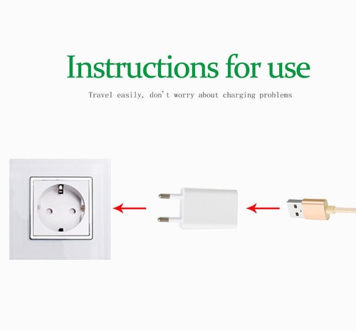 USB 5V1A Netzteil Handy Ladegerät Adapter Steckdosenadapter Stecker für Phone EU - Bild 4 von 7