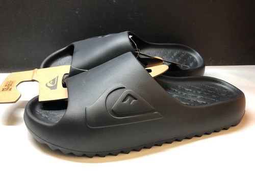New Quiksilver Cloudbreak Black Slides Slippers Sandals Mens Sz 7 8 9 10 11 12 - Picture 30 of 32