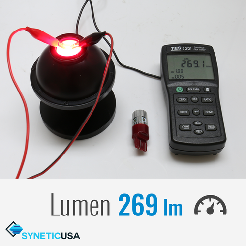 Syneticusa 1156 Blinker Red Turn Signal Parking Light LED Pair Bulbs 30W - Picture 3 of 4