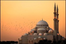 Landscape photography nature mosque architecture islam Custom Gaming Mat Desk