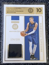2019-20 Encased Kristaps Porzingis Label Materials GU Jersey /199 #LM-KPO